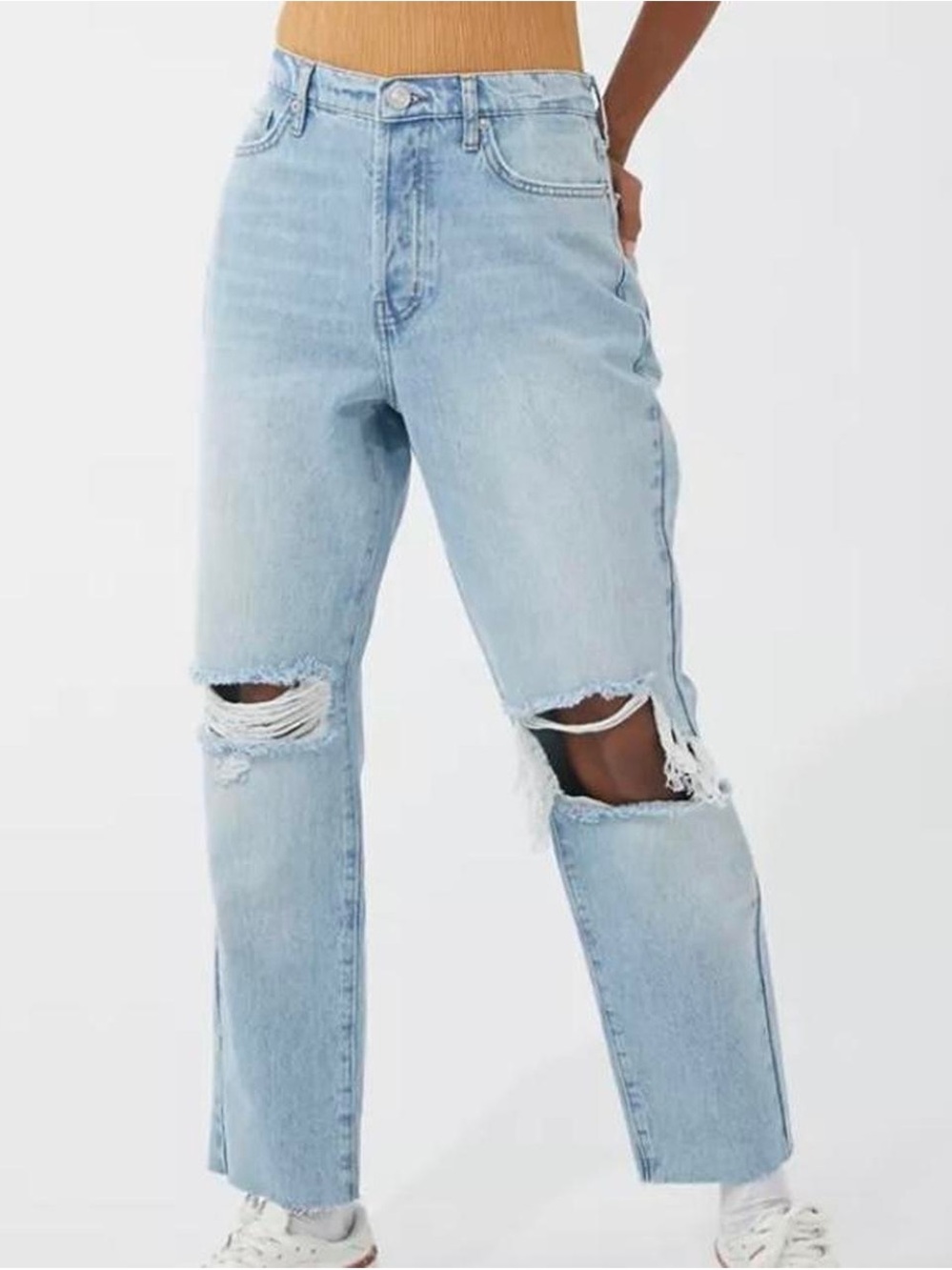 BDG Urban Outfitters High Rise Jeans | Light Wash Distressed, Size 26